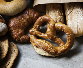 Various of fresh baked bread