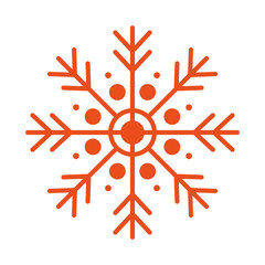 snowflake christmas related icon image vector illustration design 