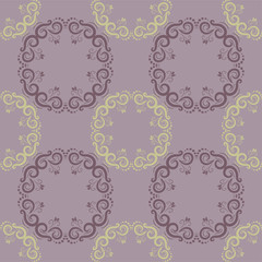 Seamless abstract floral pattern,mandala pattern