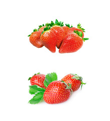 Strawberry isolated on white background. Fresh berry