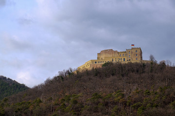 Fototapeta na wymiar Blick auf das Hambacher Schloss