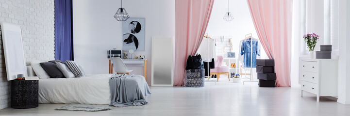 Stylish bedroom for women