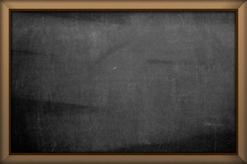 Empty chalkboard.