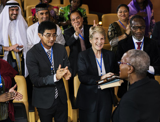 Diverse People Clapping Hands Conference