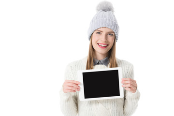 girl with digital tablet