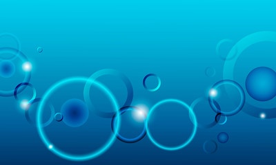 abstract, vector background with circles