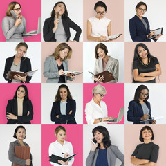 Studio People Collage Business Women Concept