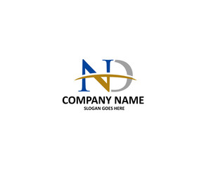 nd letter logo