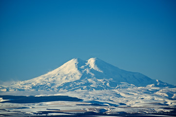 Fototapeta na wymiar Mountain Peaks of Caucasus
