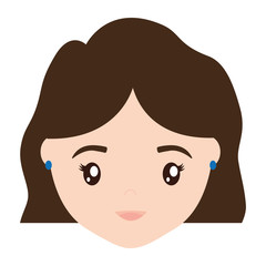 cartoon woman icon