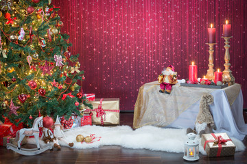 Christmas setup, photostudio setup
