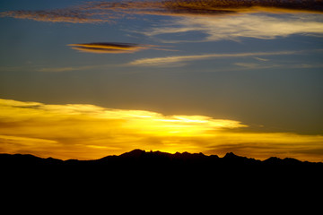 Fire in the sky sunset