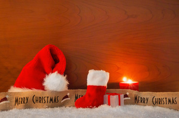 Obraz na płótnie Canvas Frohe Weihnachten - stimmungsvolle Weihnachtsdekoration - Hintergrund 