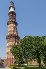 Fototapeta na wymiar Qutb Minar, New Delhi, India