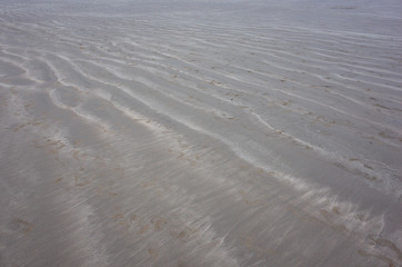 Sand waves away in perspective away sand structure