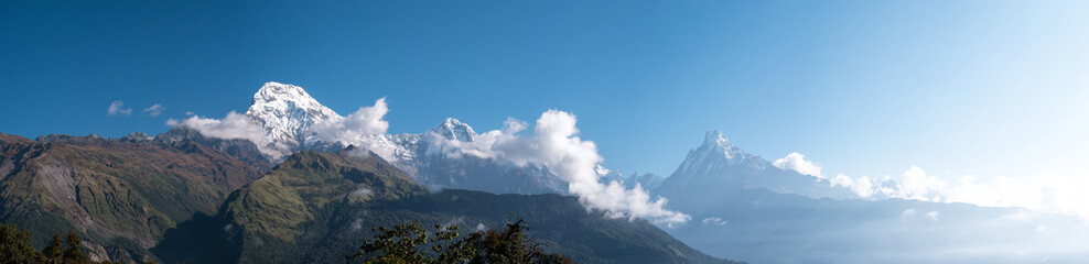 Panoramic view of Himalayas, Nepal