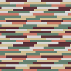 Abstract colorful mosaic. Seamless pattern of geometric shapes in vector. Design element can be used for wrapping, fabric print, kid's room wallpaper