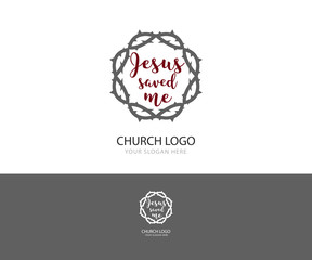 Church logo. Christian symbols.