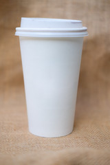 Paper cup of coffee