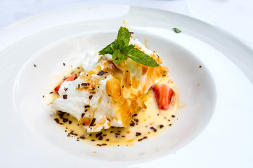 delicious dessert ready to eat