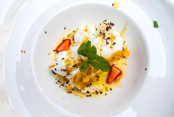 delicious dessert ready to eat