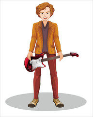 Cartoon of professions-vector drawing-isolated white background