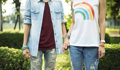 LGBT asian lesbian couple