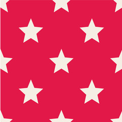 Obraz premium Pattern with stars. Seamless vector illustration. Retro, vintage background Vector illustration Flat Scandinavian style 