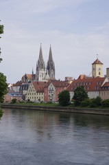 Fototapeta premium レーゲンスブルク旧市街