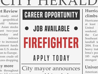 Firefighter job ad