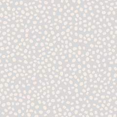 Vector seamless pattern. Randomly disposed circles, point, spots, polka dot texture. 