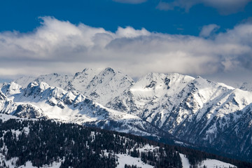 Fototapeta na wymiar Mountain, Austrian Alps, in winter