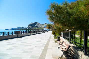 Embankment near the Black Sea