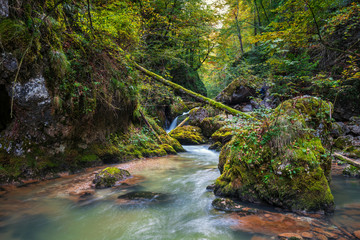 River and canyon in Romania