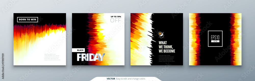 Wall mural abstract background pattern. noice color gradient abstract background for card banner brochure flyer