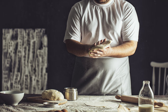 Baker Kneading Dough