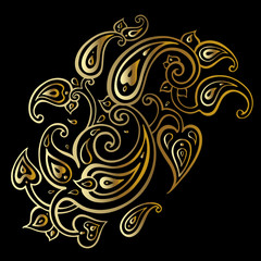 Fototapeta premium Paisley Ethnic ornament.