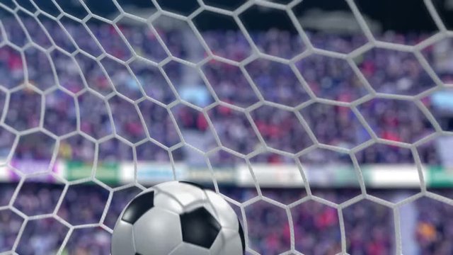 Goal!!! Soccer Ball Flies into the Goal. Beautiful 3d animation, 4K. look for more options in my portfolio
