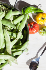 mix de vegetales preparados para cocinar