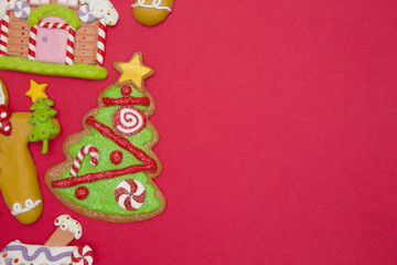 Fototapeta na wymiar Christmas Gingerbread Cookie
