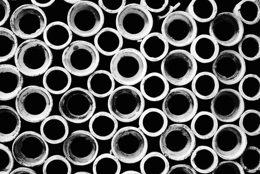 Black and white pipes pattern