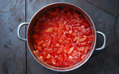 Fresh prepared Sweet quince jam