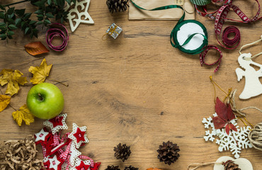 Still life of a variety of fall and Thanksgiving  Items