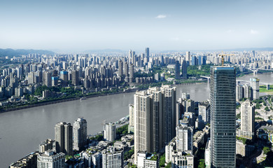 Fototapeta premium Modern metropolis skyline, Chongqing, China,