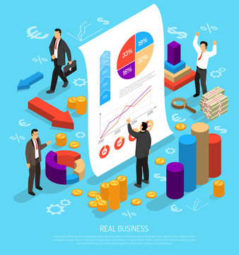 Business Infographic Conceptual Composition