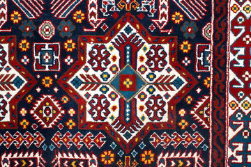 The part of turkish-azerbaijan handmade carpet