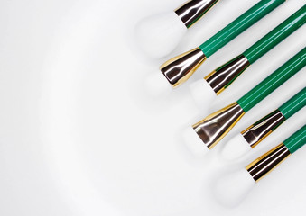 Brushes for make-up with white nap