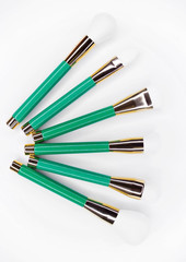 Brushes for make-up with white nap