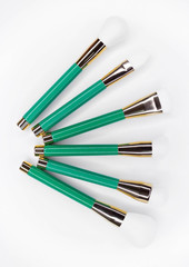 Brushes for make-up with white nap