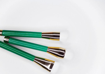 Brushes for make-up with white nap